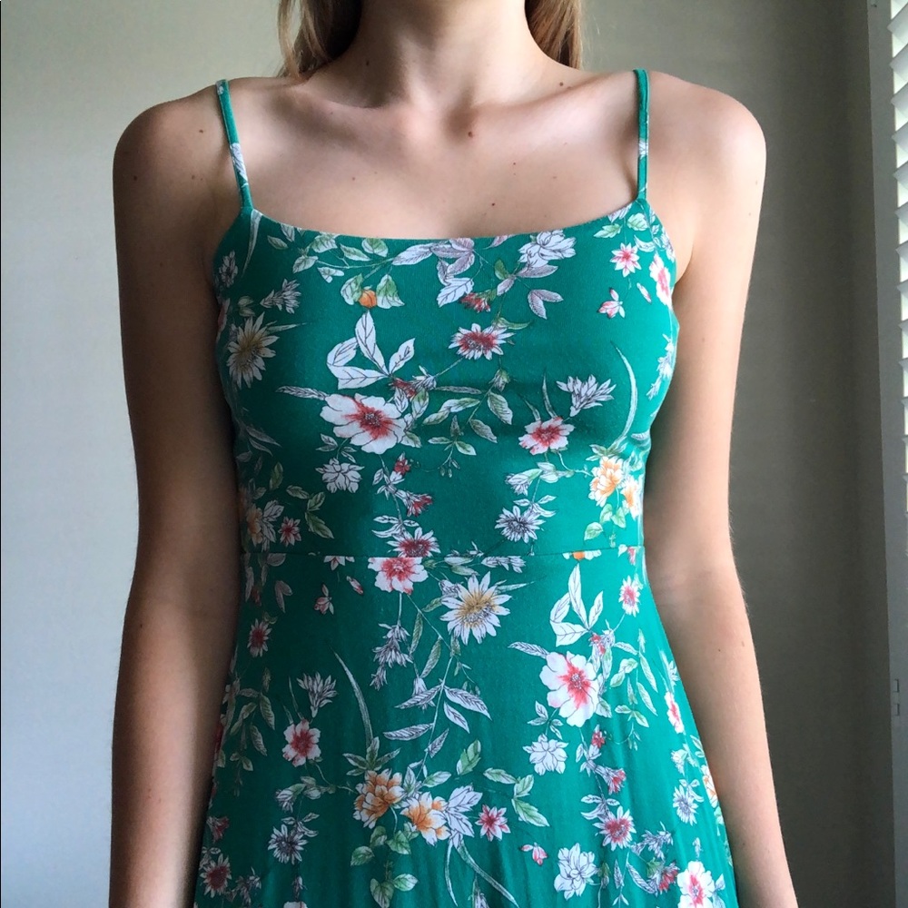Green summer dress
